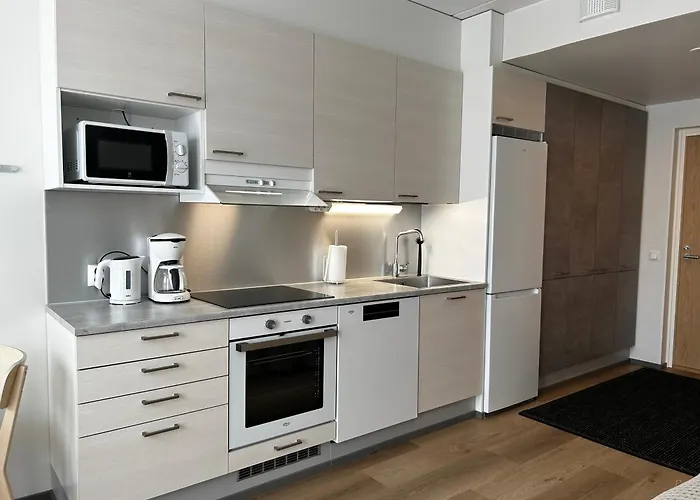 아파트 Helmi Vuokatin Ytimessae *